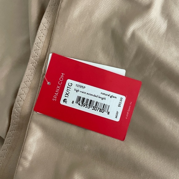 Spanx Conceal-Her High Waist Extended-Leg Shorts Size 1X Natural Glam NWT 10195P - Picture 7 of 8